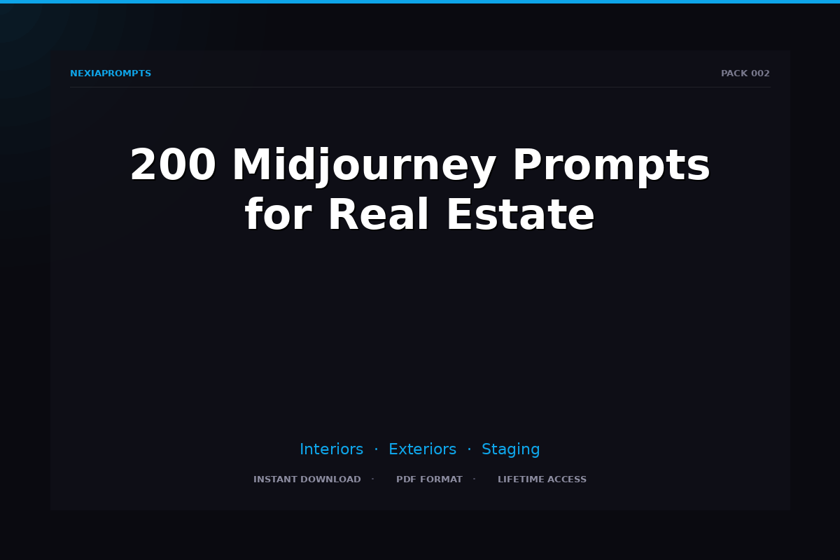 200 Midjourney Prompts for Real Estate Marketing